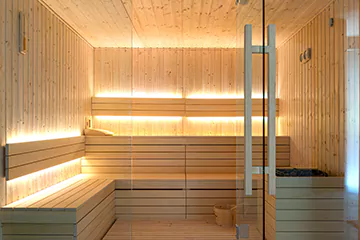 Modern Sauna Setup in Newmarket, Ontario
