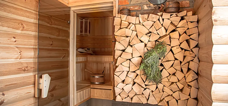 Eucalyptus Wood Sauna Walls Repair And Installation in Newmarket, ON