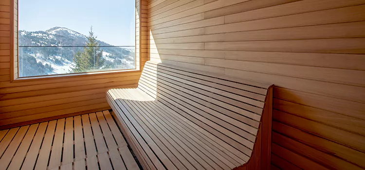 Luxury Pine Wood Sauna Restoration and Refurbishment in Newmarket, ON