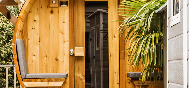 Wood-fired Outdoor Residential Sauna Installation in Newmarket, Ontario