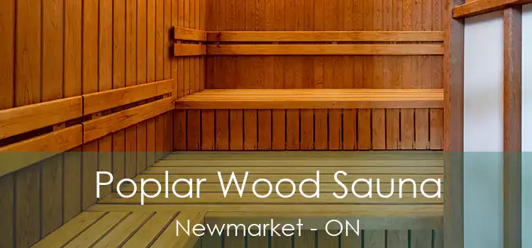  Poplar Wood Sauna Newmarket - ON
